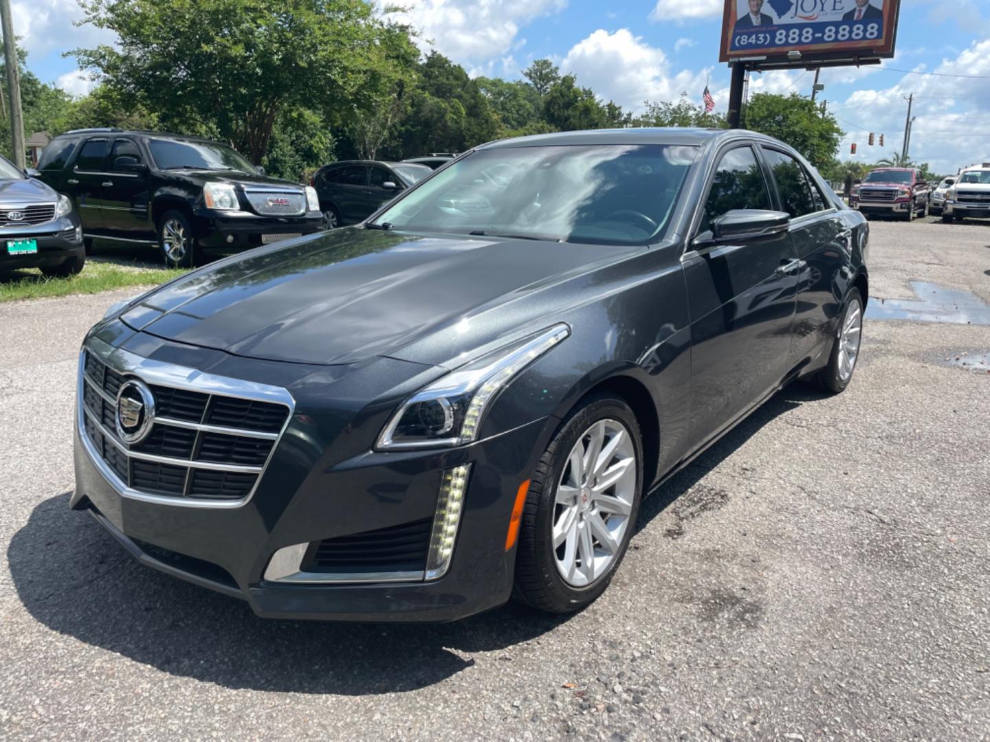 2014 GRAY CADILLAC CTS 2.0T (1G6AP5SX1E0) with an 2.0L engine, Automatic transmission, located at 5103 Dorchester Rd., Charleston, SC, 29418-5607, (843) 767-1122, 36.245171, -115.228050 - Photo#2